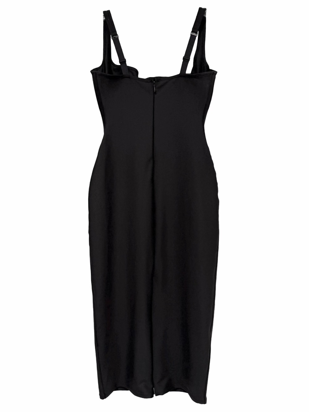SKIMS Body Halter Midi Dress Onyx Size M - Picture 3 of 12